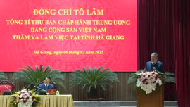 Tổng Bí thư Tô Lâm làm việc với tỉnh Hà Giang