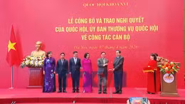 Công bố và trao Nghị quyết về công tác cán bộ