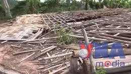 Nhà truyền thống kém chất lượng bị sập tại Đắk Nông 