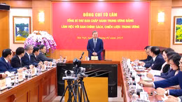 Tổng Bí thư làm việc với Ban Chính sách, chiến lược Trung ương