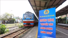 Chuyến tàu công đoàn đầu tiên đưa công nhân về quê đón Tết