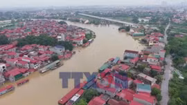 Nhiều nhà dân ở phường Vân Hà, Bắc Ninh chìm trong nước lũ