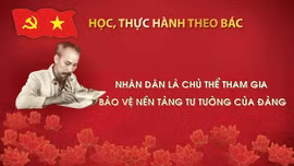 Học, thực hành theo Bác: Nhân dân là chủ thể tham gia bảo vệ nền tảng tư tưởng của Đảng