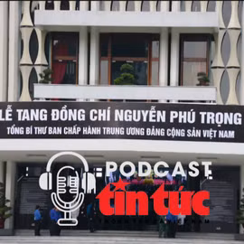 Lễ Quốc tang Tổng Bí thư Nguyễn Phud Trọng diễn ra tại Hội trường Thống Nhất, TP Hồ Chí Minh.