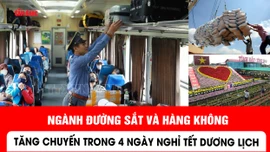 Ngành đường sắt và hàng không tăng chuyến trong 4 ngày nghỉ Tết Dương lịch
