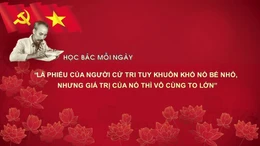 Học Bác mỗi ngày: 'Lá phiếu của người cử tri tuy khuôn khổ nó bé nhỏ, nhưng giá trị của nó thì vô cùng to lớn'