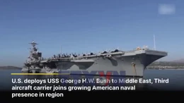 Mỹ điều thêm tàu sân bay USS George H.W. Bush đến Trung Đông