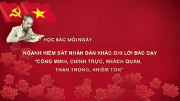 Học Bác mỗi ngày: Ngành Kiểm sát nhân dân khắc ghi lời Bác dạy: 'Công minh, chính trực, khách quan, thận trọng, khiêm tốn'