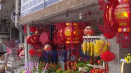 Sắc xuân ngập tràn phố cổ Bao Vinh