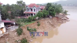 Yêu cầu xử lý khẩn cấp sự cố sạt lở bờ sông Lô