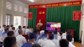 Cán bộ chiến sĩ Tiểu đoàn DK1 hướng về Đại hội Đảng lần thứ XIV