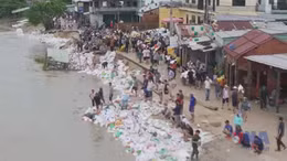 Đà Nẵng giữ bờ kè An Lương trước lũ lớn