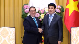 Chủ tịch nước Lương Cường tiếp Bộ trưởng Ngoại giao Cuba