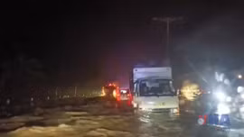 Đắk Lắk: Quốc lộ 29 ngập sâu khiến nhiều phương tiện chết máy 