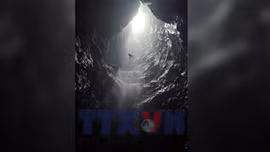 Phát hiện thêm hang động có thác nước tại Phong Nha - Kẻ Bàng