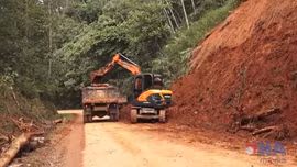 Cao Bằng khẩn trương khai thông các đoạn đường bị tắc nghẽn