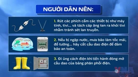 Hướng dẫn an toàn điện khi trời mưa bão, ngập nước 