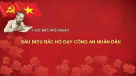 Học Bác mỗi ngày: Sáu điều Bác Hồ dạy Công an nhân dân