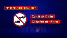 Cấm một số loại xe lớn vào trung tâm Hà Nội dịp Đại hội Đảng 