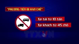 Cấm một số loại xe lớn vào trung tâm Hà Nội dịp Đại hội Đảng 