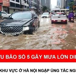 Hà Nội mưa lớn từ đêm đến sáng, nhiều khu vực ngập nặng