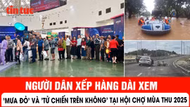 Người dân xếp hàng dài xem 'Mưa đỏ' và 'Tử chiến trên không' tại Hội chợ Mùa Thu 2025