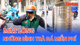 Mát lòng những bình trà đá miễn phí giữa thời tiết nắng gắt