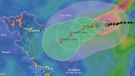 Bão số 4 gây thiệt hại nặng nề ở Đài Loan (Trung Quốc) đã mạnh lên khi vào Biển Đông