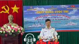 Đại tá Cao Xuân Quận, Phó Chính ủy Bộ Tư lệnh Vùng Cảnh sát biển 3 phát động cuộc thi trực tuyến "Em yêu biển, đảo quê hương".