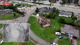 Lốc xoáy 'xé toạc' Florida, gây nhiều thương vong khi siêu bão Milton đổ bộ