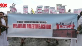 Hàng ngàn người Yemen biểu tình phản đối Israel tấn công vào Dải Gaza, Liban