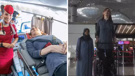 Chuyến bay đầu tiên của người phụ nữ cao nhất thế giới 