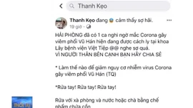 Hải Phòng xử phạt người tung tin thất thiệt về dịch cúm do virus Corona gây ra