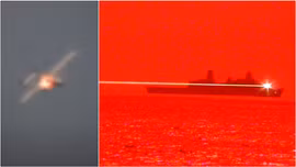 Xem vũ khí laser mạnh nhất của Hải quân Mỹ hạ gục drone trên biển