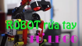Robot rửa tay làm từ Lego