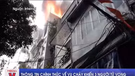 Thông tin chính thức về vụ cháy khiến 3 người tử vong ở ngõ Thổ Quan