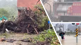 Điểm bất thường của siêu bão Krathon khi đổ bộ vào Đài Loan (Trung Quốc)