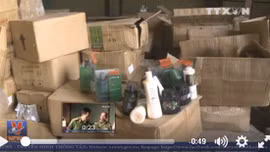 Thu giữ lượng lớn mỹ phẩm nhập lậu tại cảng Hà Nội