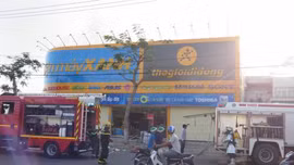 Cháy kho hàng tại Công ty Điện máy Xanh