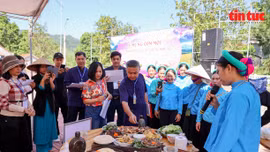 Hội thi ẩm thực các dân tộc lần đầu xuất hiện trong 'Lễ mừng cơm mới' của người Tày huyện Bình Liêu (Quảng Ninh)