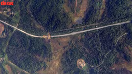 Hình ảnh vệ tinh ghi lại cảnh thiệt hại của tuyến đường liên Triều sau vụ nổ ngày 16/10