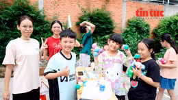 Rộn ràng sân chơi hè cho thiếu nhi ở khu dân cư