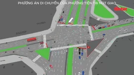Hà Nội hướng dẫn phân làn giao thông trên đường Phạm Văn Đồng 