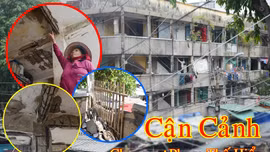 Hàng trăm hộ dân sống bất an trong chung cư chờ sập ở TP Hồ Chí Minh.