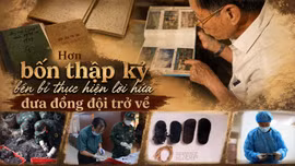 ác sĩ Trần Văn Bản bền bỉ hành trình tìm kiếm liệt sĩ suốt 47 năm.