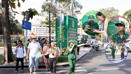 Những bước chân áo xanh giữ nhịp an toàn cho du khách.