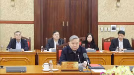 Tổng Bí thư Tô Lâm chủ trì Hội nghị đánh giá công tác tổ chức Tết