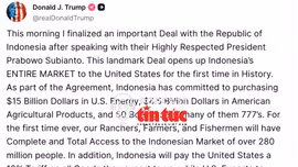 Tin nóng thế giới sáng 16/7/2025