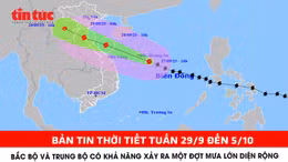 Bản tin thời tiết tuần 29/9 đến 5/10: Bắc Bộ và Trung Bộ có khả năng xảy ra một đợt mưa lớn diện rộng
