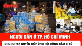 Người dân TP Hồ Chí Minh chung tay quyên góp ủng hộ đồng bào bị bão lũ